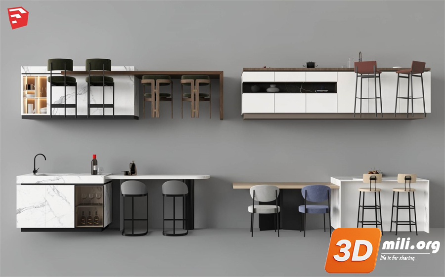 Kitchen island Skp Files